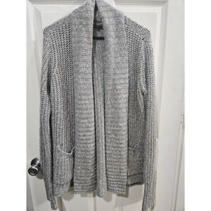 Michael Stars Grey Open Front Cardigan Shawl Collar Knit Sweater SM167 XS/S